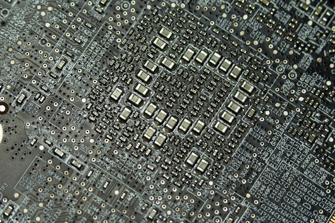 Pcb, logic board, transistors