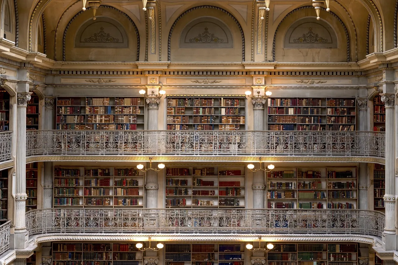 George peabody library, peabody institute, baltimore
