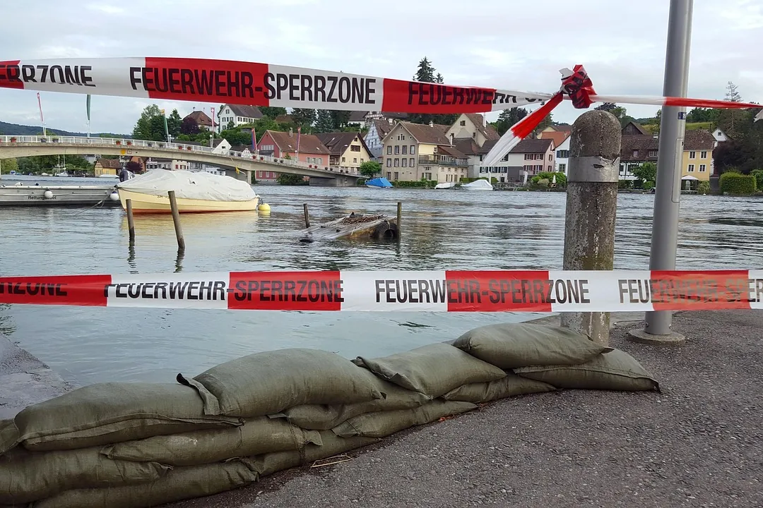 Flood, rhine, stein am rhein