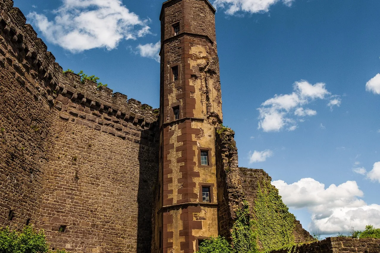 Castle ruins, fortress, castle wall