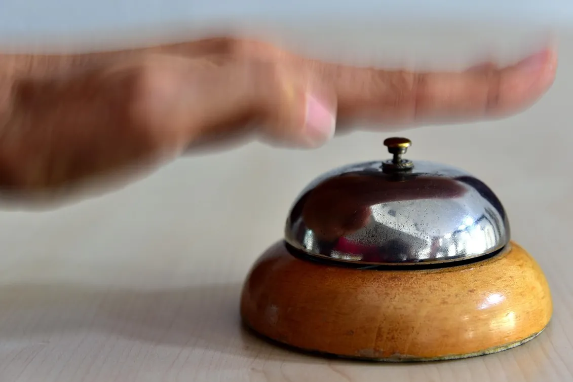 Bell, hotel, call