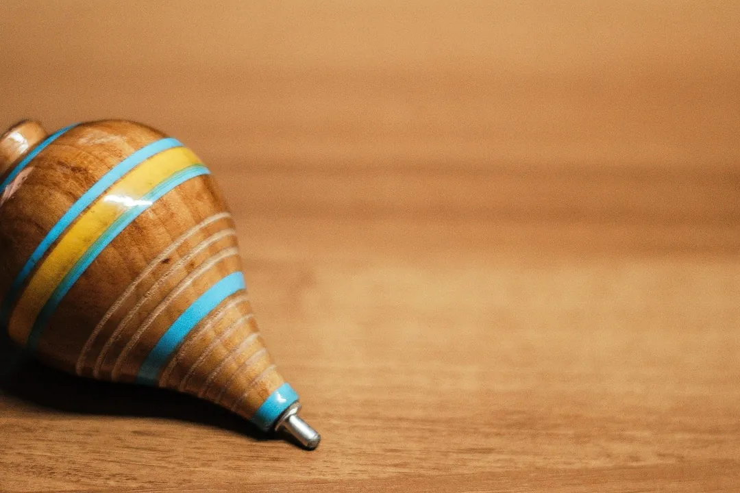 Wooden, spinning top, top