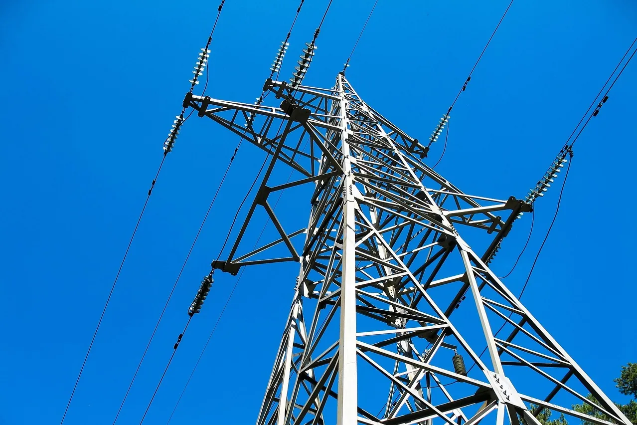 Electricity, nature, power line support