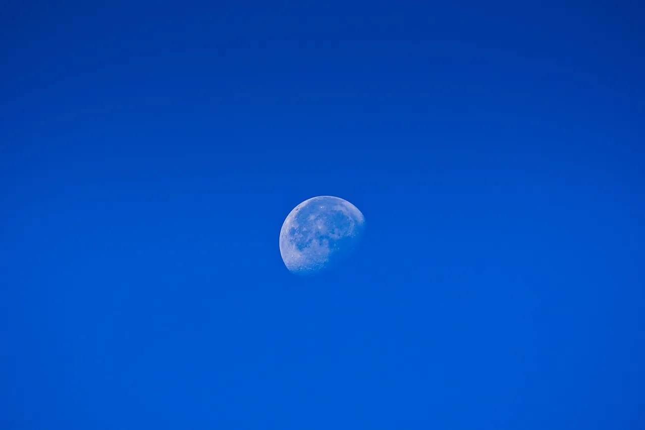Moon, sky, day