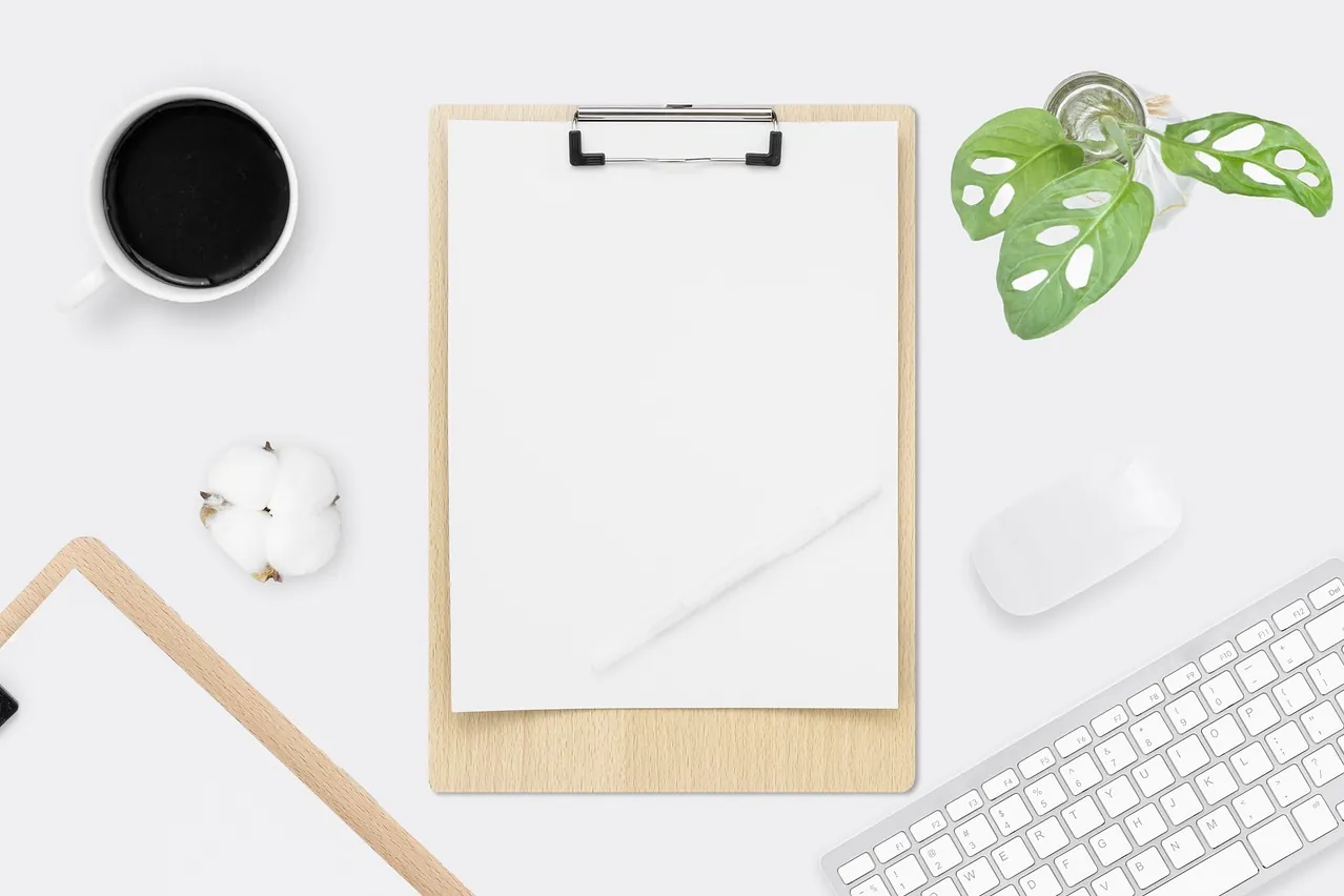 Office desk, minimalist, free wallpaper