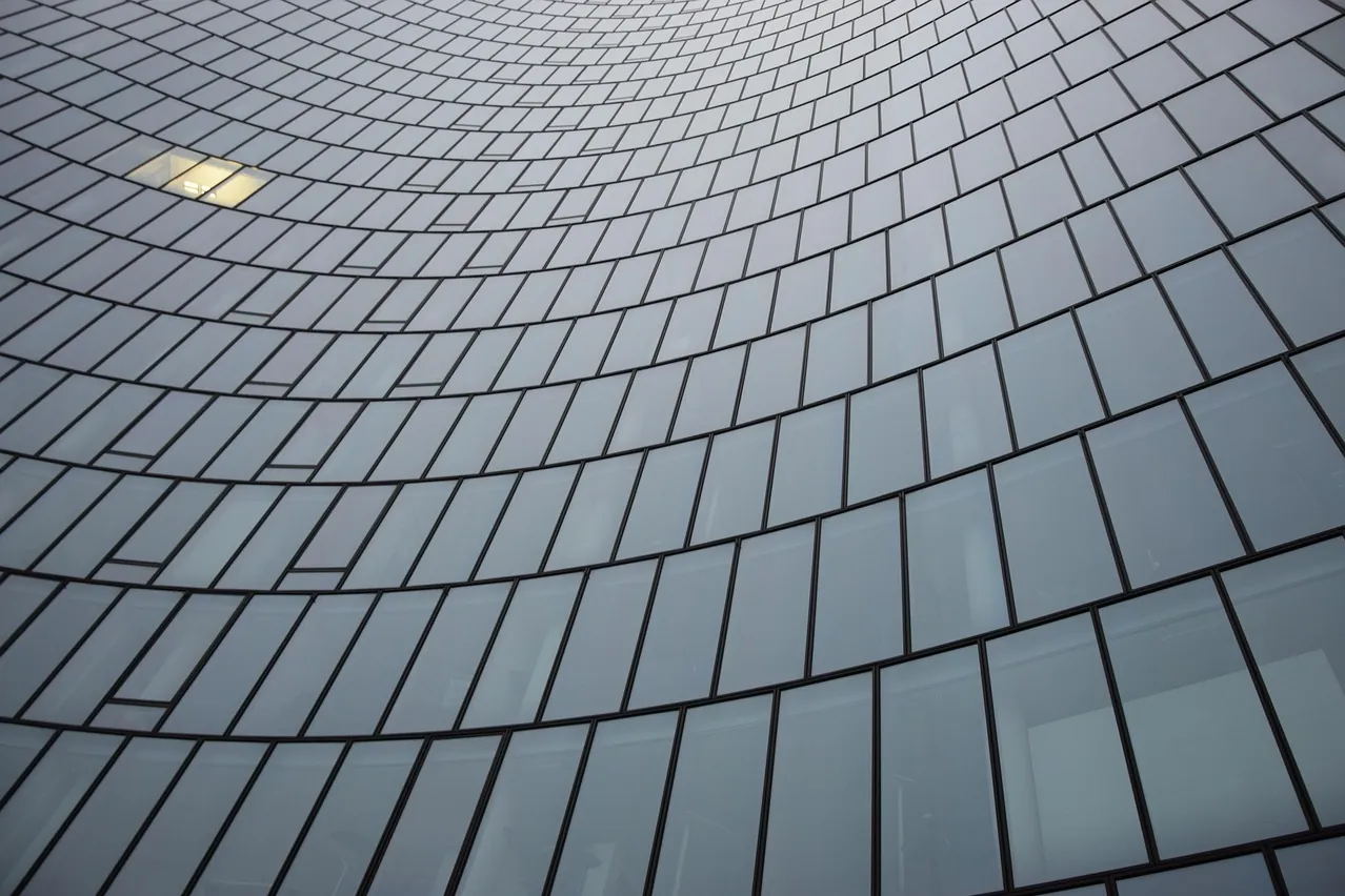 Glass building, architecture, building