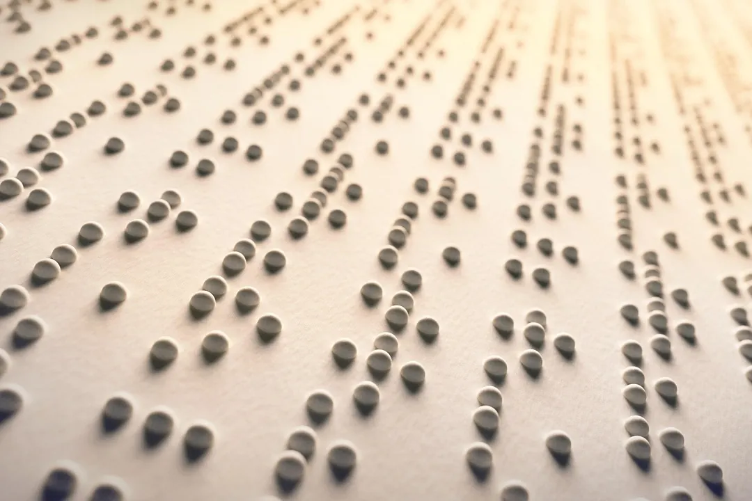 Braille, touch, language