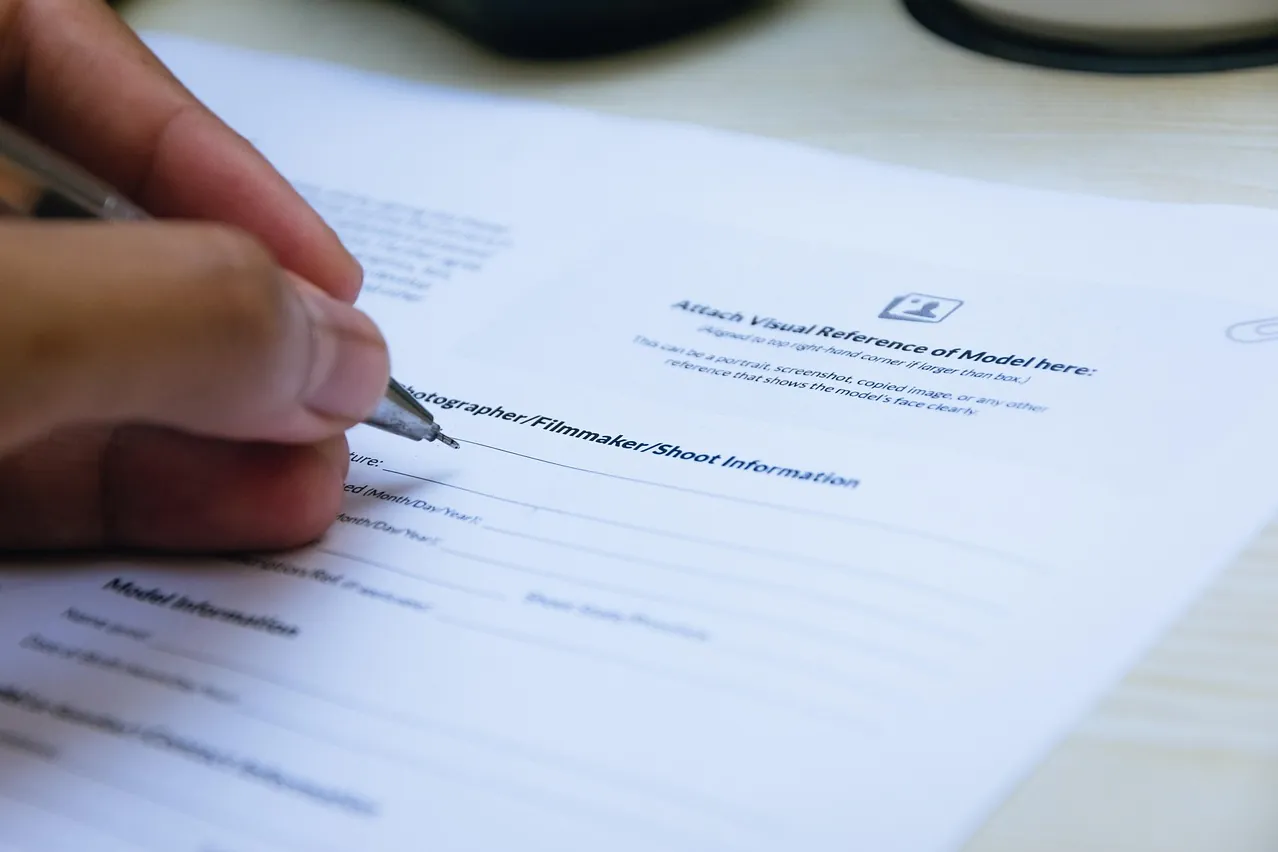Signing, paper, hand