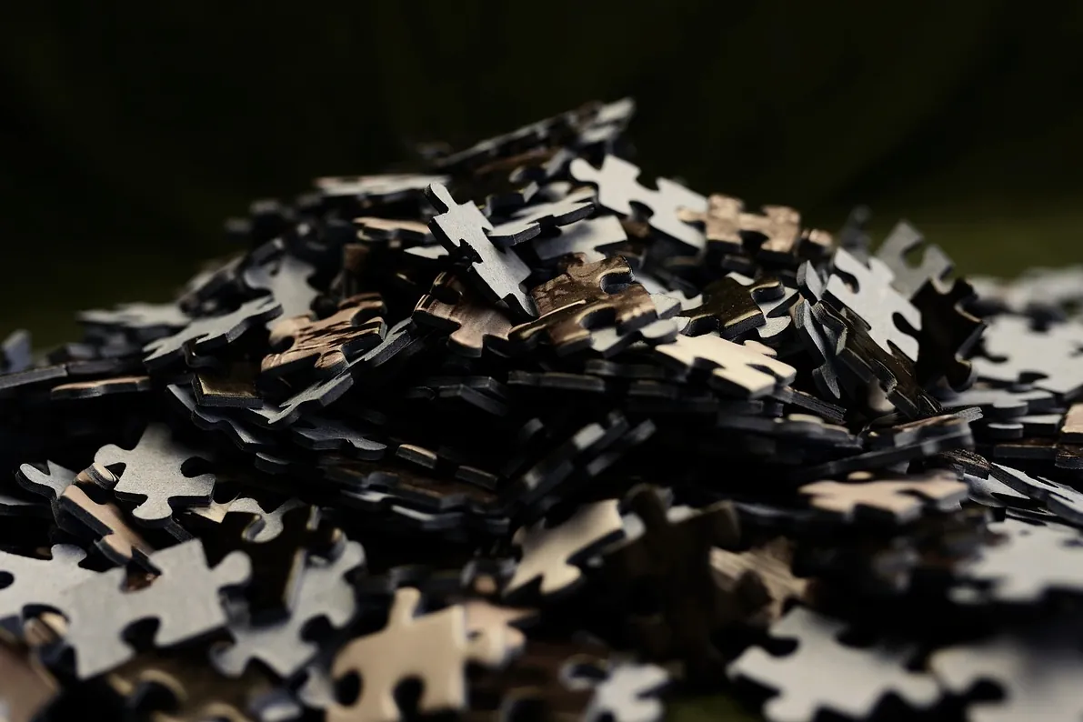 Puzzle pieces, puzzle, share
