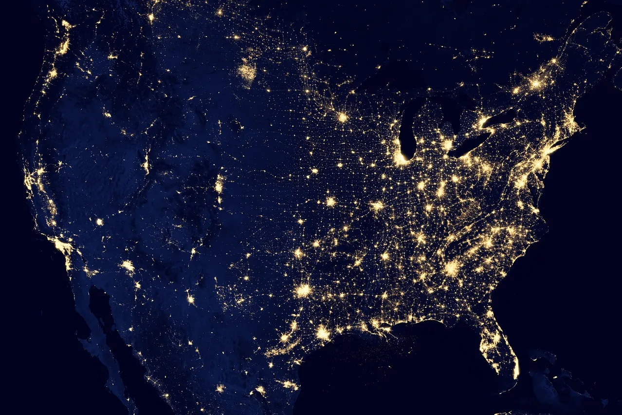 United states, space, satellite imagery